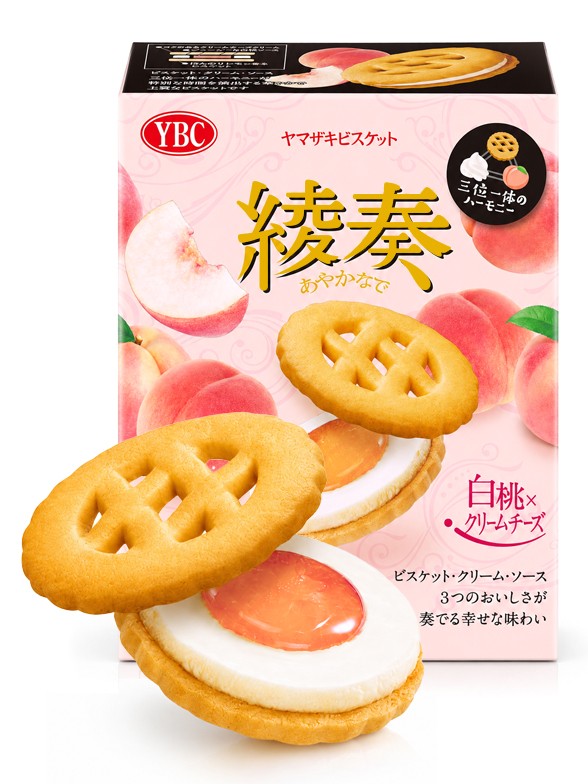 Galletas Ayakana Melocotón Blanco y Queso Crema 82 g