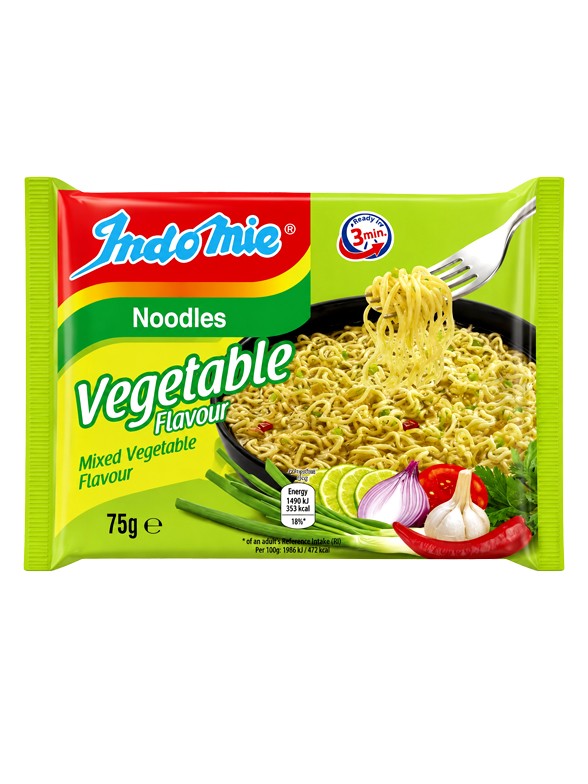 Fideos Instantáneos Sabor Verdura y Lima | Indomie 75 g