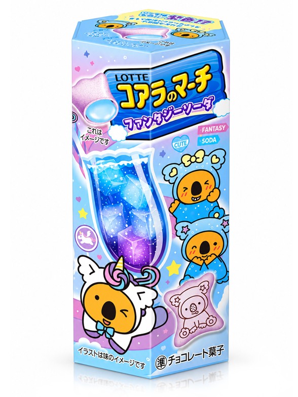 Galletas Koala's March Unicorn Fantasy Soda | Lotte 46 g