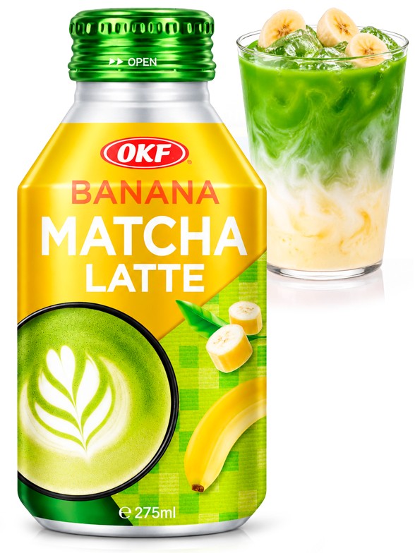 Matcha Latte Coreano con Banana | OKF 275 ml.