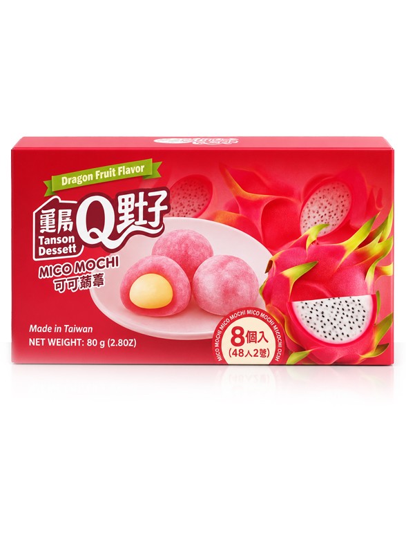 Mini Mochis de Fruta del Dragón | Cacao Mico Mochi 8 Uds.