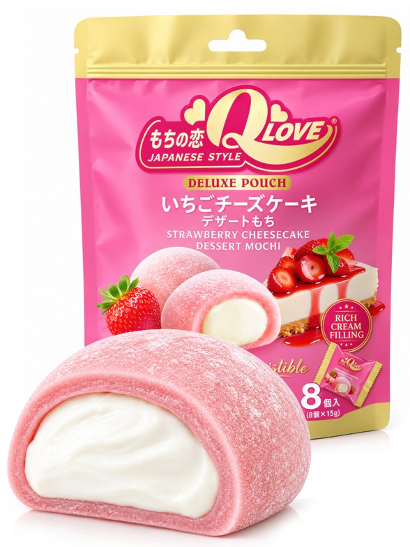 Mochis de Cheesecake de Fresa | QLove 120 g