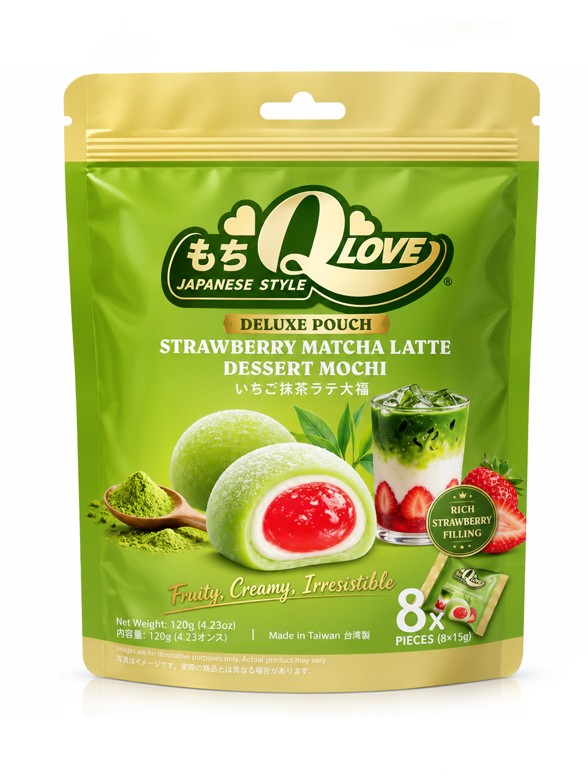 Mochis de Matcha Latte con Fresa | QLove 120 g