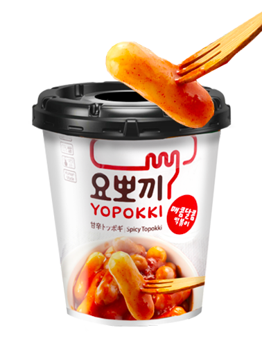 Yopokki | Mochis Coreanos Topokki Instantáneos con Salsa 140 grs