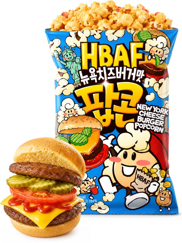 Palomitas Coreanas de Sabor New York Cheese Burger | HBAF 80g.