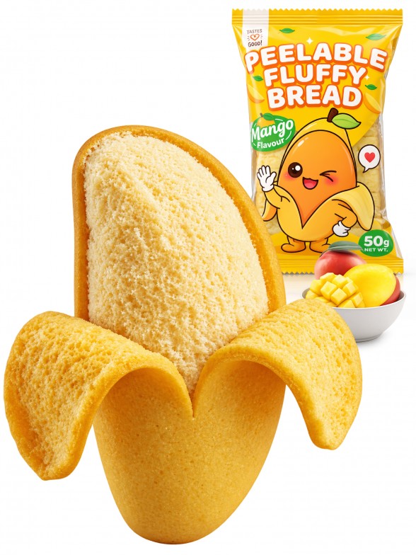 Pan de Mango Pelable | Tokimeki Fluffy Bread | 50 g