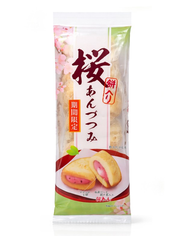 Pastel Japonés Sakura Mochi Castella 6 uds