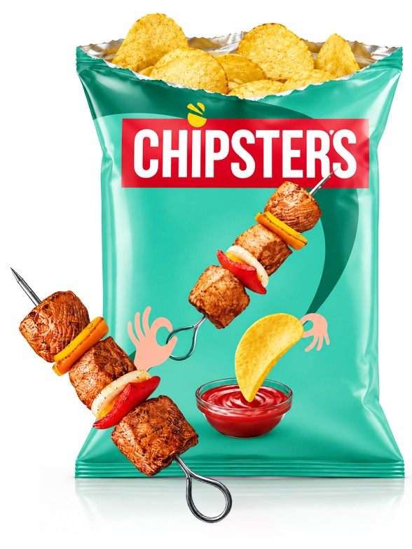 Patatas Chipsters Sabor Kebab Shashlik | 60 g
