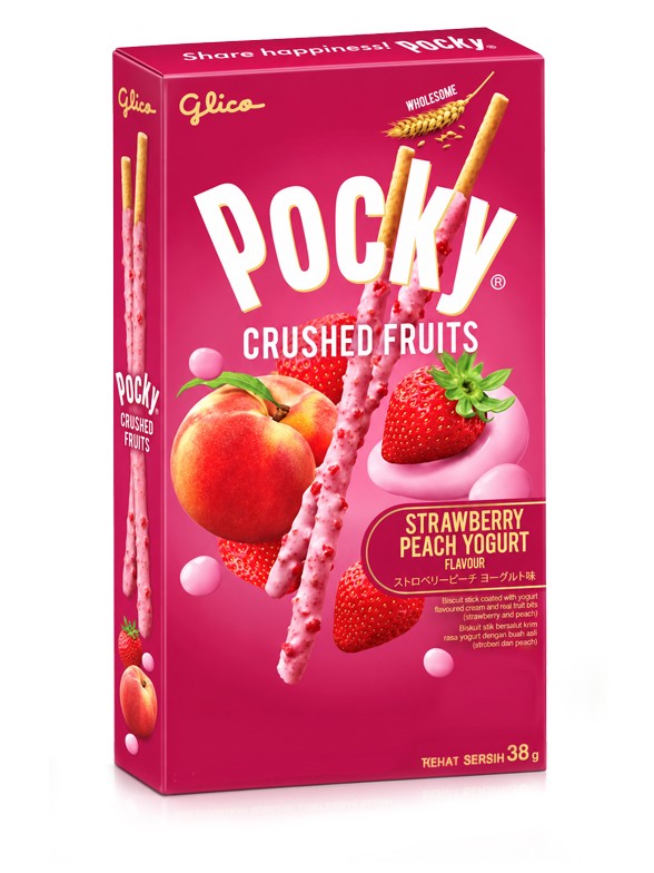 Pocky Yogur de Fresa y Melocotón | Glico 38 g