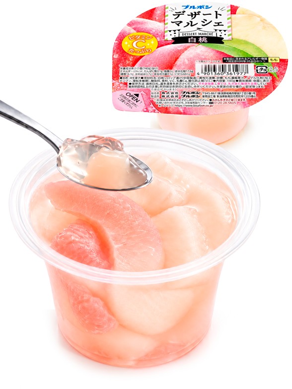 Postre de Melocotón Blanco | Dessert Marché 140 g