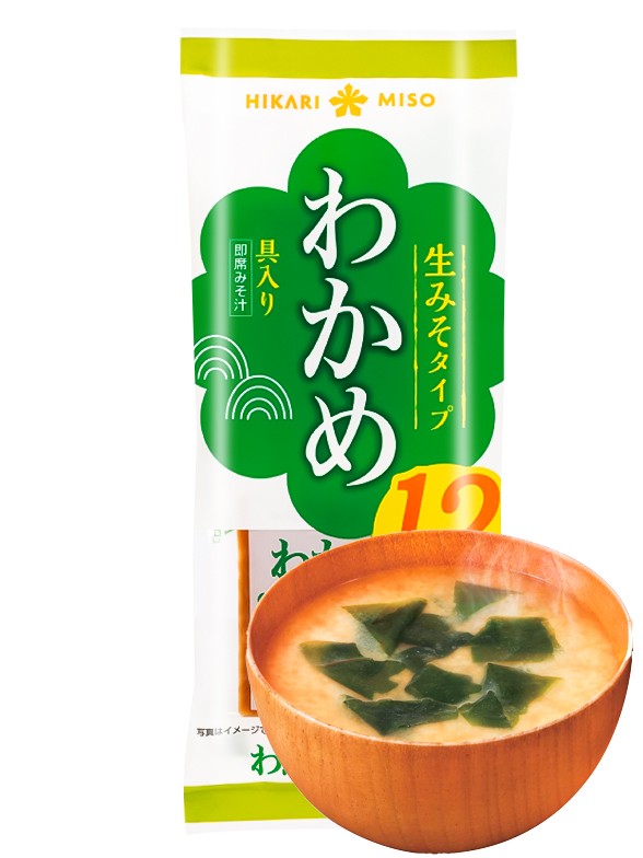12 Raciones de Sopa de Miso Fresco y Wakame | 216 grs.