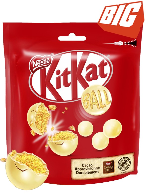 Bolas de Kit Kat de Chocolate Blanco relleno Crunky 140g.