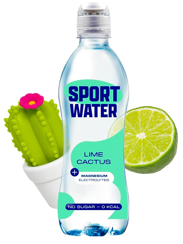 Agua con Sabor a Cactus Lima | Sport Water 500 ml.