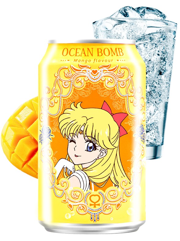 Agua Soda Sabor Mango | Edición Sailor Moon | Venus 330 ml.
