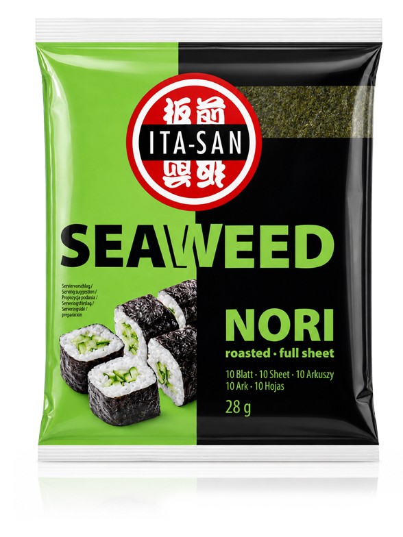 Alga Nori Oscura para Sushi | Sabor Intenso | 28g | 10 hojas