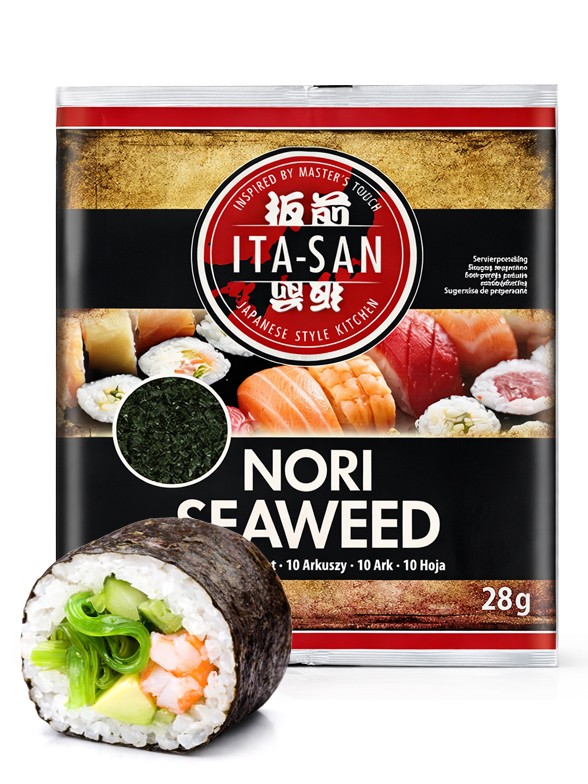 Alga Nori Oscura para Sushi | Sabor Intenso | 28g | 10 hojas
