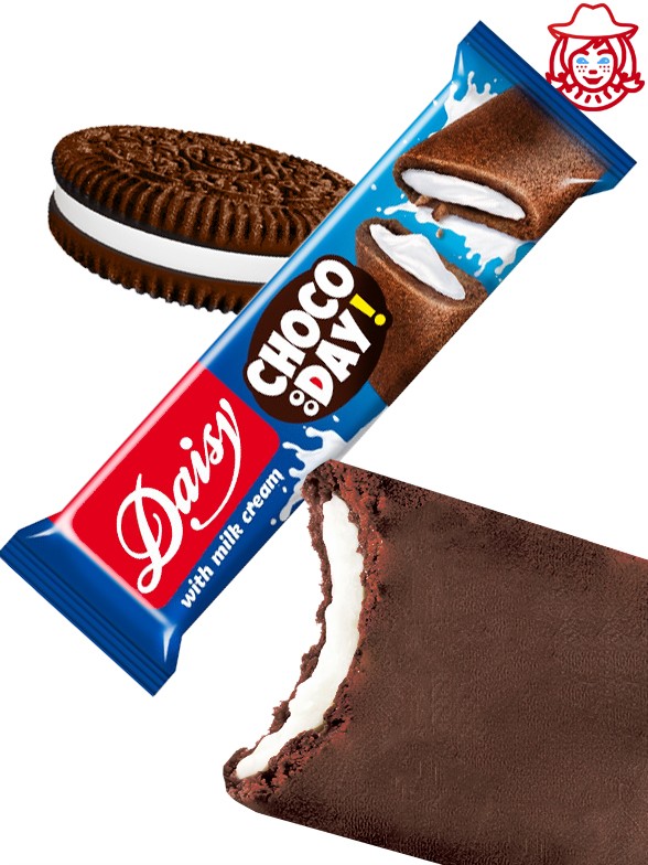 Barrita de Cookie de Chocolate y Nata | Daisy! 40 grs.