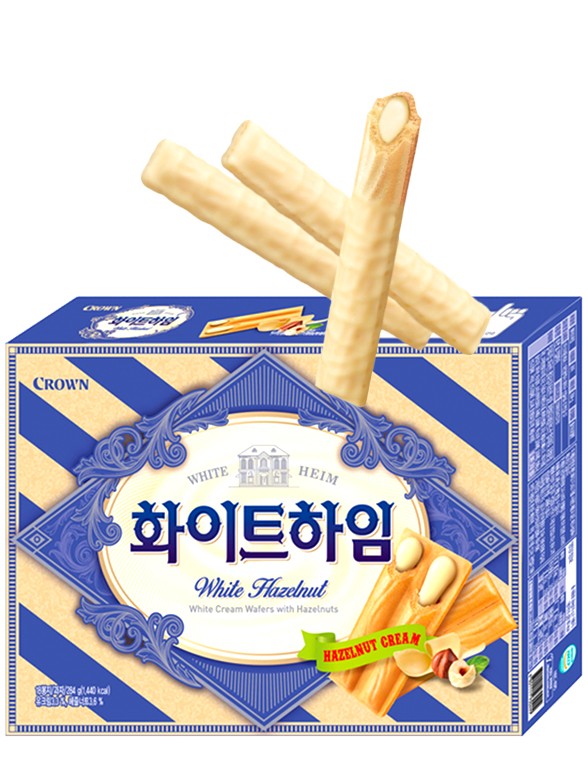 Sticks Coreanos de Barquillo de Nocciola Blanca 47g.