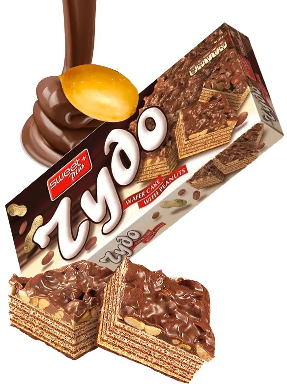 Cakes de Chocolatinas de Barquillo Chocolate y Cacahuetes 250g