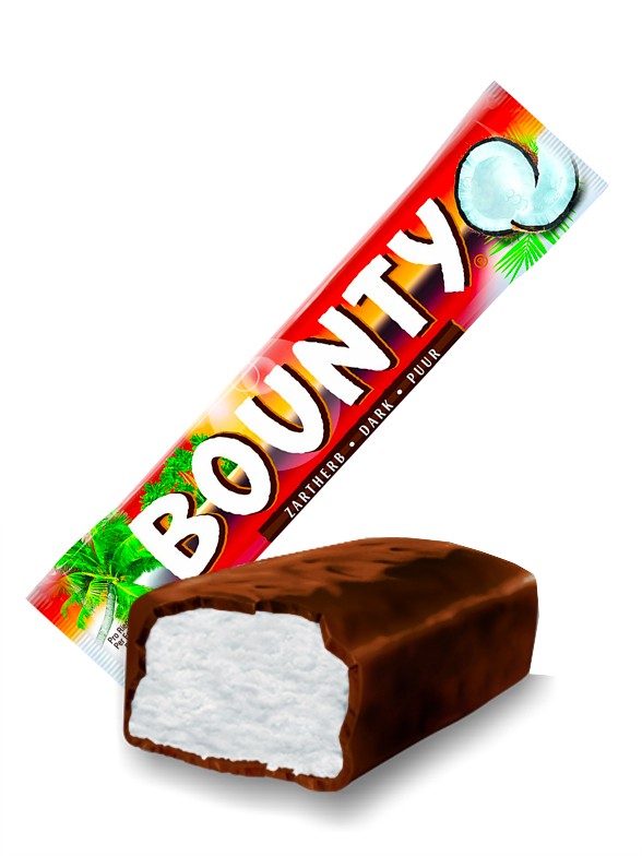 Barrita de Chocolate Negro y Coco | Bounty 57 grs. | OFERTA!!