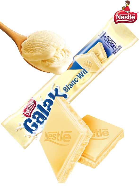Chocolatina de Chocolate Blanco | Receta Tradicional | Nestle Galak 40 grs.