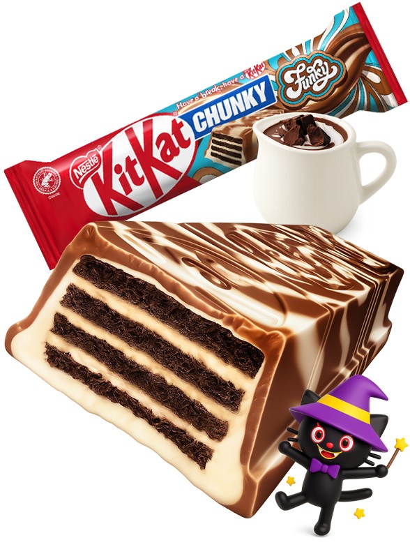 Gran Kit Kat Funky | Doble Chocolate Zebra 40g.