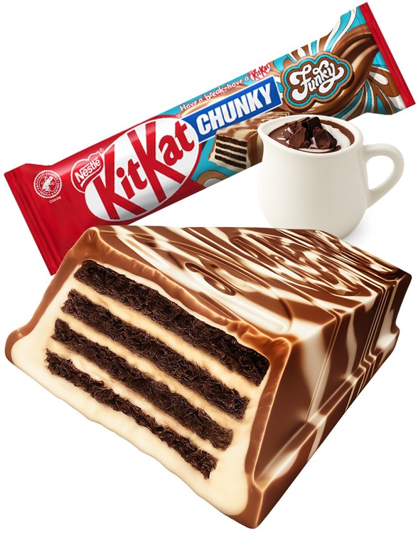 Gran Kit Kat Funky | Doble Chocolate Zebra 40g.