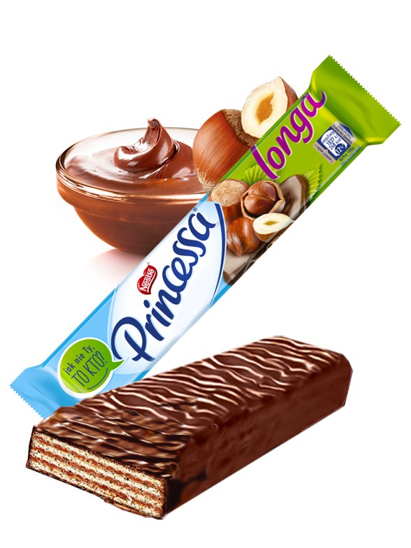 Barrita Princessa Chocolate Nestle con Avellanas | Estilo Nutella 45 grs