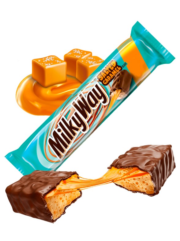 Chocolatina Milky Way Salted Caramel | 44 grs