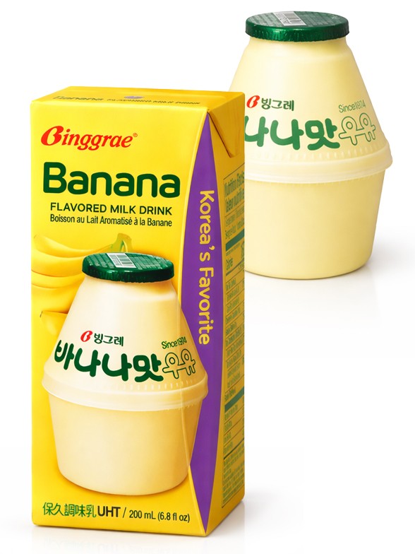 Batido Binggrae Coreano de Plátano 200 ml.