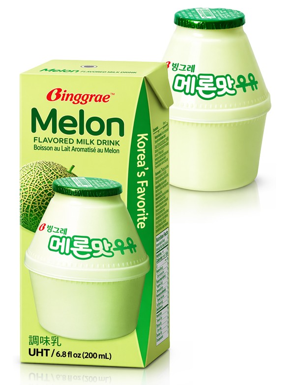 Batido Binggrae Coreano de Melón | Nº1 en Corea | 200 ml.