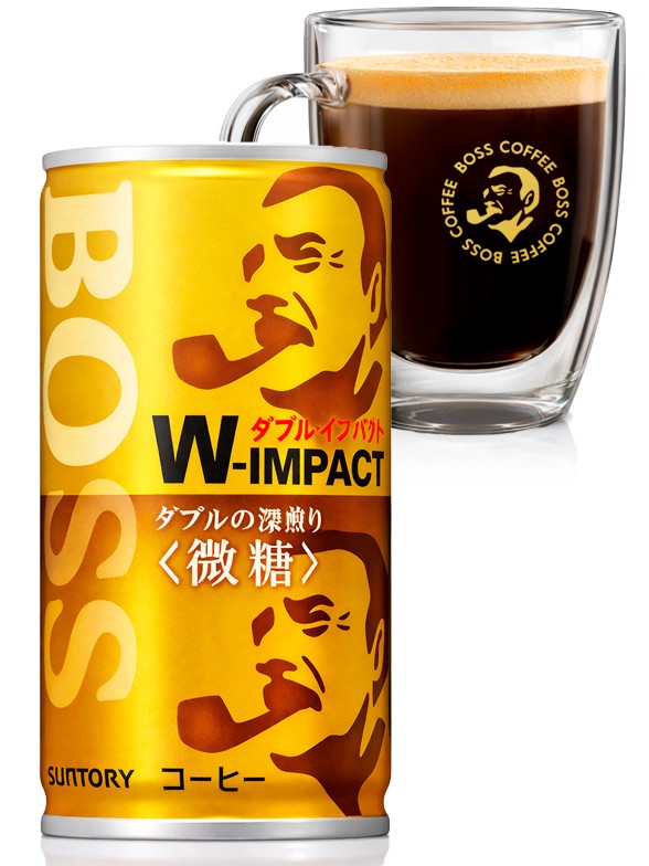 Café con Leche Boss W-Impact | Suntory 185 ml.