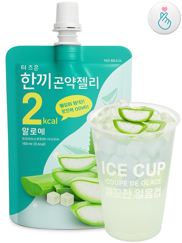 Bebida Pouch Coreana Jelly Konjac con Aloe Vera | 2 Calorías 150g.
