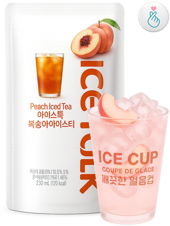 Té Negro Coreano de Melocotón Ice | Ice Talk Pouch 230 ml.