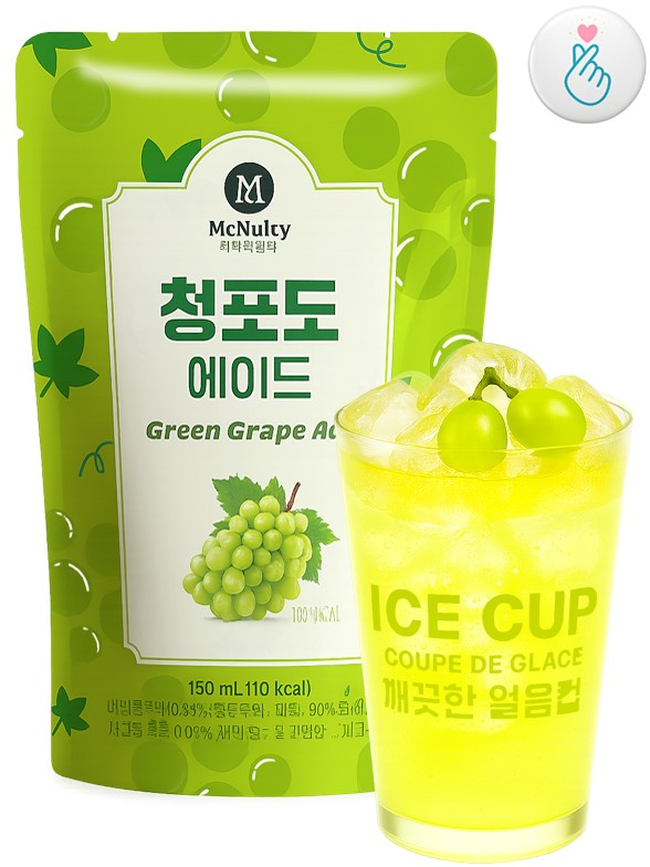 Limonada Coreana de Uva Verde | McNulty Pouch 190 ml.