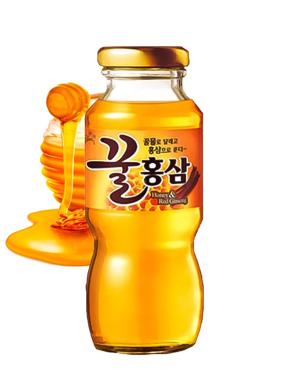 Bebida de Coreana de Ginseng Rojo con Miel 180 ml.