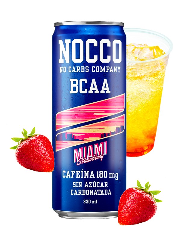 Bebida energética de Fresa | Nocco Miami 250 ml.