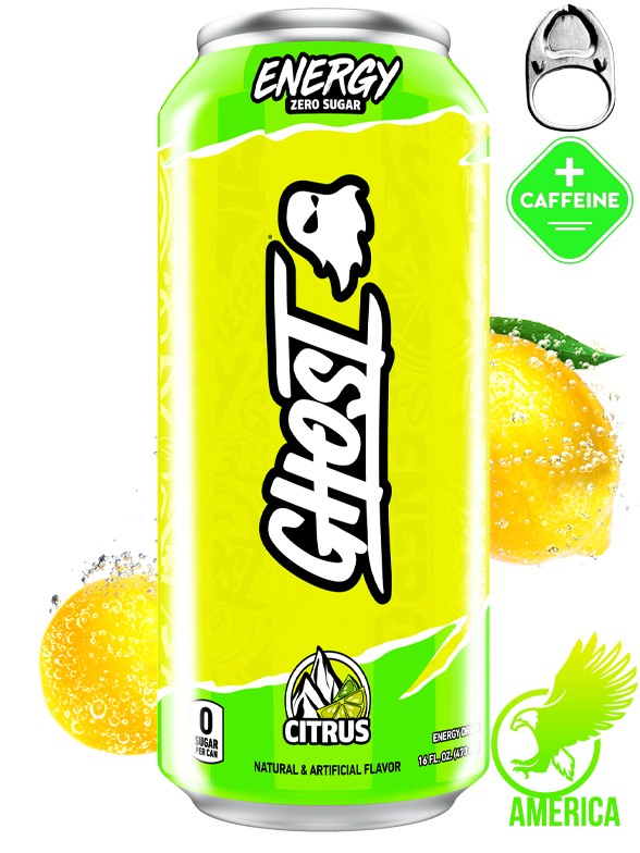 Bebida Energética Ghost | Sabor Cítrico 473 ml.