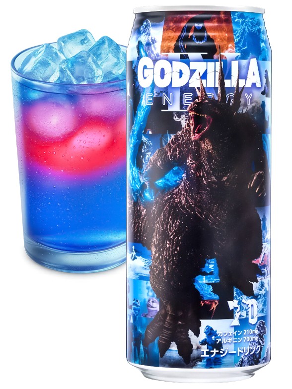Bebida Energética Godzilla IV 70º Ani. | Bi Color | + Cafeina 210 mg. | 500 ml.