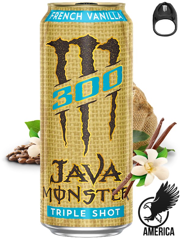 Bebida Energética Monster Café Java Vainilla Triple Shot | USA 443 ml.