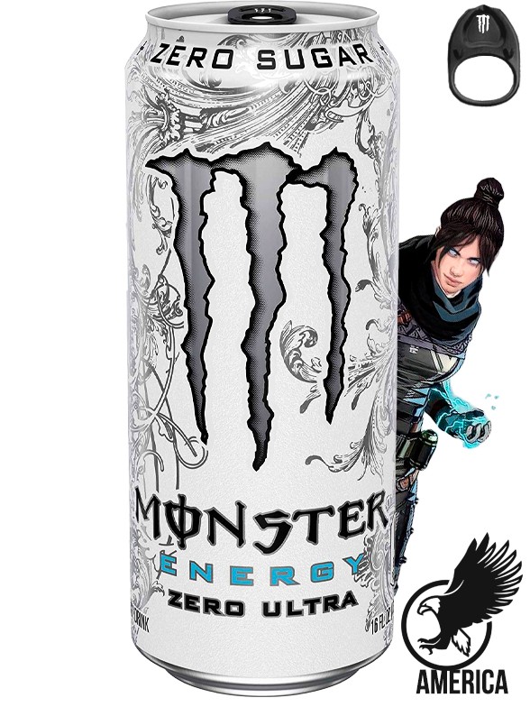 Bebida Energética Monster Energy Zero Ultra | USA | APEX Edition 473 ml.
