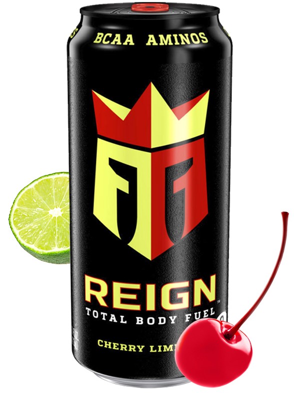 Bebida Energética Reign "Limanada" / Lima y Cereza | USA 473 ml.