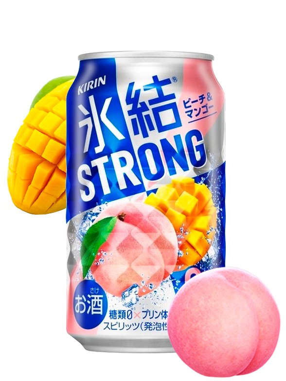 Cóctel Japonés de Melocotón y Mango | Strong Freeze 350 ml.