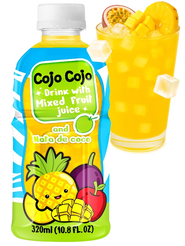 Bebida Cojo Cojo Mogu Tropical Toppings Jelly | + 30 Zumo | 320 ml.
