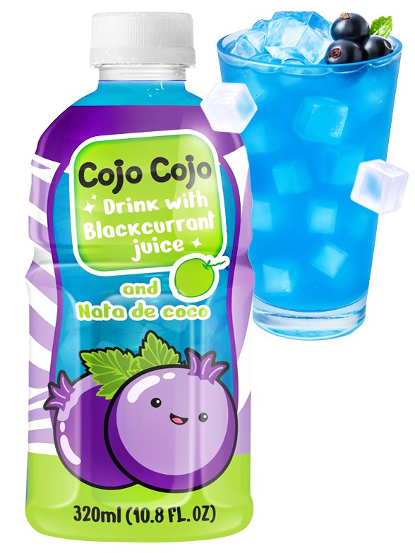Bebida Cojo Cojo Mogu Grosella Negra Toppings Jelly | + 30 Zumo | 320 ml.
