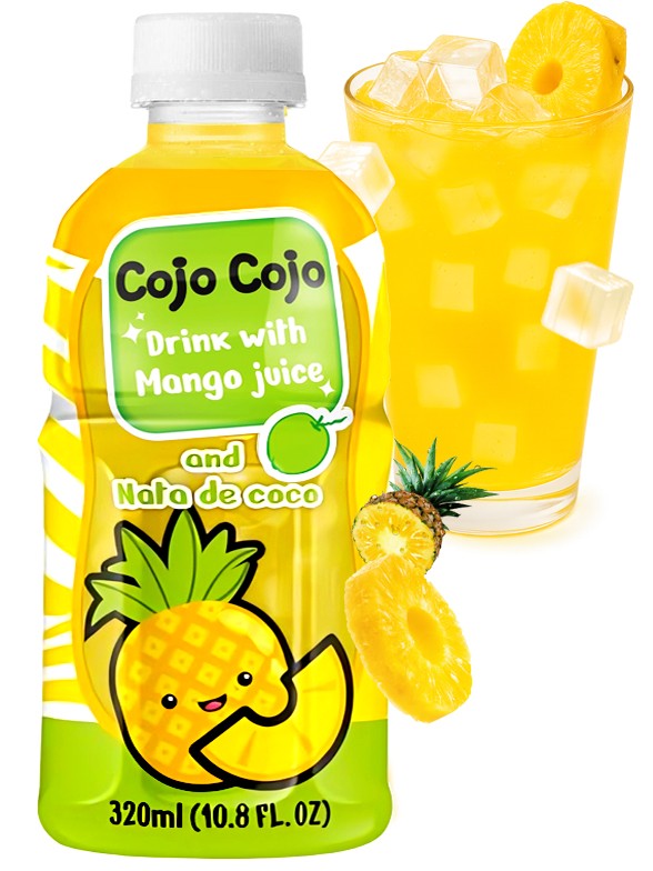 Bebida Cojo Cojo Mogu Piña Toppings Jelly | + 30 Zumo | 320 ml.