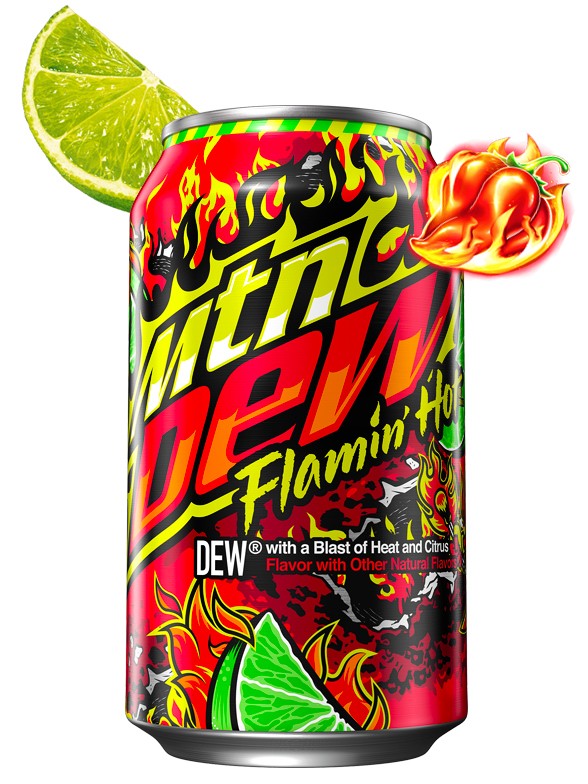 Refresco Mountain Dew Flamin' Hot | Edición Limitada 355 ml.