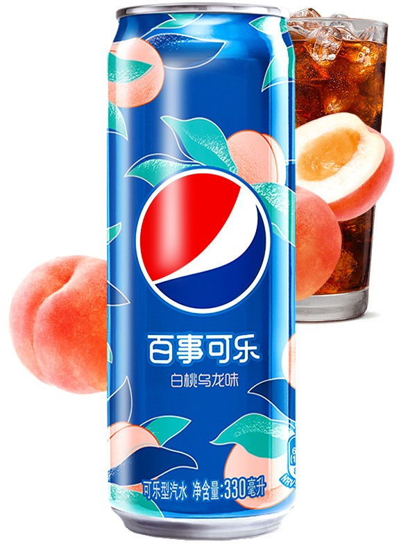 Pepsi de Melocotón Momo Oolong 330 ml.