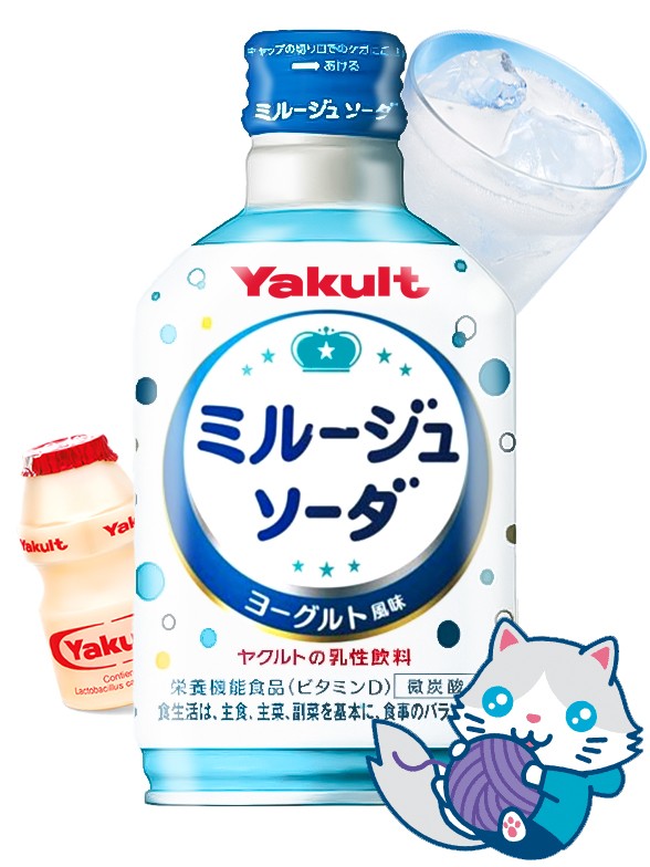 Refresco de Yogur estilo Calpis Yakult RICH 300 ml.