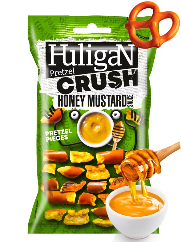 Bocaditos Pretzel Sabor Salsa Mostaza-Miel 65g.